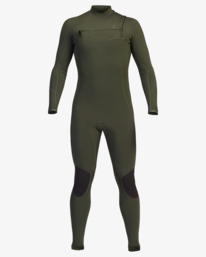 1 4/3mm Absolute 2021 - Neoprenanzug mit Reißverschluss auf der Brust für Männer Braun Z44M18BIF1 Billabong