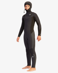 0 5/4mm Absolute  - Neoprenanzug mit Reißverschluss auf der Brust für Jungen 8 - 14 Schwarz Z45B14BIF1 Billabong