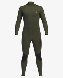 1 5/4mm Absolute 2021 - Neoprenanzug mit Reißverschluss am Rücken für Männer Braun Z45M17BIF1 Billabong