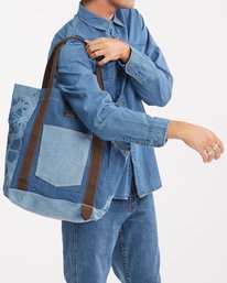3 73MW DENIM TOTE Brown Z5BG01BIMU Billabong