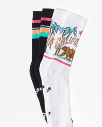 1 Bear - Chaussettes pour Homme Blanc Z5SO11BIF1 Billabong