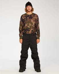 3 Compass - Pantal&oacute;n de snowboard / esqu&iacute; para Hombre Negro Z6PM10BIF1 Billabong