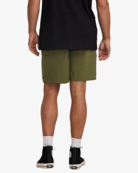 billabong, Surftrek 18" - Elastic Waist Walkshorts for Men, OLIVE (olv) Surftrek 18" - Elastic Waist Walkshorts for Men  24A321509