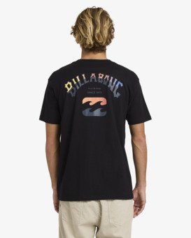 billabong, Arch Fade Premium - T-Shirt à manches courtes pour Homme, BLACK (blk) Arch Fade Premium - Short Sleeve T-Shirt for Men  24A353500