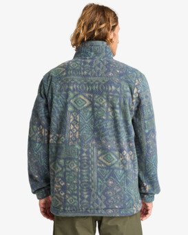 billabong, Boundary - Polaire à col montant zippé pour Homme, NAVY (nvy) Boundary - Half Zip Mock Neck Fleece for Men  24A411507