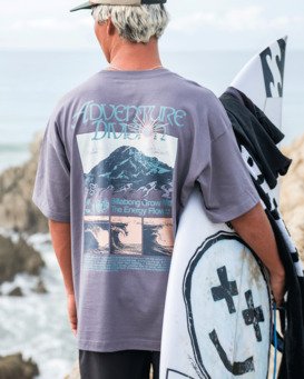 billabong, Grow Og A/Div - T-Shirt à manches courtes pour Homme, GREY VIOLET (gvo) Grow Og A/Div - Short Sleeve T-Shirt for Men  24A503507