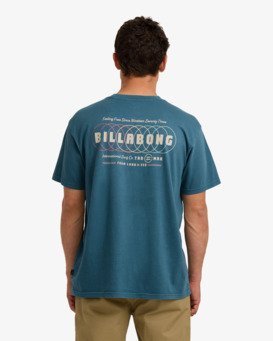 billabong, South Runner Premium - Camiseta de manga corta para hombre, REAL TEAL (rtl) South Runner Premium - Short Sleeve T-Shirt for Men  24A524502