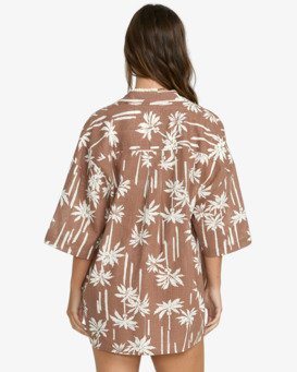 billabong, Beach side - Camiseta de manga corta para Mujer, NUTMEG (nut) Beach side - Short Sleeves Shirt for Women  24B041501