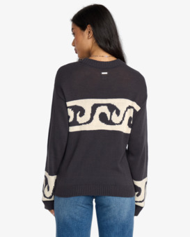 billabong, Wave Fade - Pull douillet pour Femme, BLACK SANDS (bsd) Wave Fade - Cozy Pullover Jumper for Women  24B073506