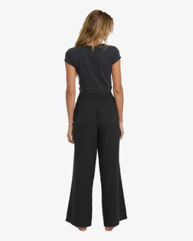 billabong, New Waves Gauze Elst - Hose mit elastischem Bund für Frauen, BLACK SANDS (bsd) New Waves Gauze Elst - Elasticated Trousers for Women  24B121506
