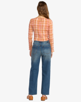 billabong, Shifter Straight Leg - Denim Jeans for Women, DIRTY VINTAGE BLUE (dtb) Shifter Straight Leg - Denim Jeans for Women  24B193501