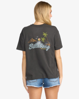 billabong, What A Vibe - Camiseta de manga corta para Mujer, OFF BLACK (ofb) What A Vibe - Short sleeve tee for Women  24B352508