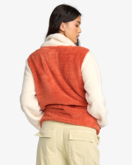 billabong, Switchback - Sudadera de cuello alto para mujer, KISS THE EARTH (mmq0) Switchback - Mock Neck Sweatshirt for Women  24B411506