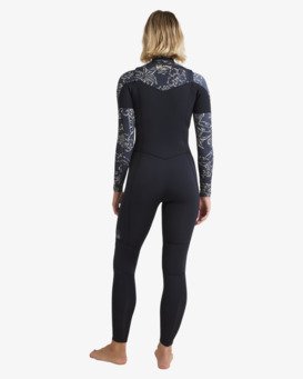 billabong, 3/2mm Salty Dayz Natural - Langärmliger Wetsuit ohne Reißverschluss für Frauen, BLACK PEBBLE (bpb) 3/2mm Salty Dayz Natural - Long Sleeves Zipperless Wetsuit for Women  24BW191505