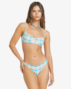 billabong, Check The Waves Tropic - Braguita de bikini de cobertura media para mujer, MULTI (mul) Check The Waves Tropic - Medium Coverage Bikini Bottoms for Women  24O281510