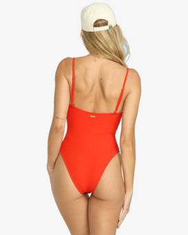 Red Aloha Mika - One-Piece Swimsuit for Women  24O302506