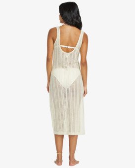 billabong, Lunar Days - Midi Beach Dress for Women, WHITE CAP (wcp) Lunar Days - Midi Beach Dress for Women  24O601506