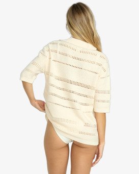 billabong, Crystal Tides - Beach Coverup Shirt for Women, WHITECAP (wcp) Crystal Tides - Beach Coverup Shirt for Women  24O602501