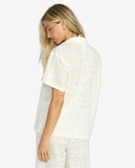 billabong, Eyelet Crush - Beach Coverup Shirt for Women, SALT CRYSTAL (scs) Eyelet Crush - Beach Coverup Shirt for Women  24O602503
