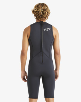 2/2mm Absolute Natural - Back Zip Short John for Men  ABYW600110