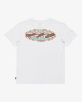 billabong, Crayon Wave - T-shirt de manga curta para rapazes 8-16, WHITE (wht) Crayon Wave - Short Sleeve T-Shirt for Boys 8-16  EBBZT00178