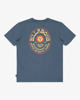 billabong, Sunny Days - T-shirt de manga curta para rapazes 8-16, SLATE BLUE (bnd0) Sunny Days - Short Sleeve T-Shirt for Boys 8-16  EBBZT00185