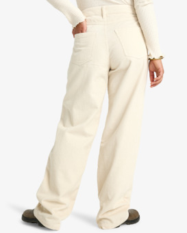 billabong, Midtown Cord - Corduroy broek met vaste taille voor Dames, WHITECAP (wcp) Midtown Cord - Fixed Waist Corduroy Trousers for Women  EBJDP03001