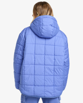 billabong, Happy Camper - Chaqueta acolchada con capucha para mujer, IRIS (irs) Happy Camper - Puffer Jacket With Hood for Women  EBJJK00165