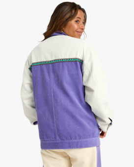 billabong, Set The Wave - Veste en velours côtelé pour Femme, PURPLE ASH (skw0) Set The Wave - Corduroy Jacket for Women  EBJJK00179