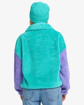 billabong, Original Since - Polaire pour Femme, AQUA HAZE (ahz) Original Since - Polar Fleece for Women  EBJPF00121