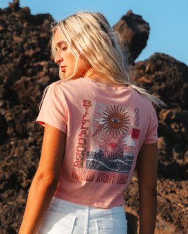 billabong, Vibes Around - Short Sleeves T-Shirt for Women, ROSE BUD (mgv0) Vibes Around - Short Sleeves T-Shirt for Women  EBJZT00426