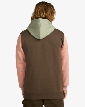 billabong, Arch Block Po - Hoodie for Men, DARK CEDAR (csr0) Arch Block Po - Hoodie for Men  EBYFT00155