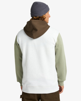 billabong, Arch Block Po - Hoodie for Men, OATMEAL HEATHER (oah) Arch Block Po - Hoodie for Men  EBYFT00155