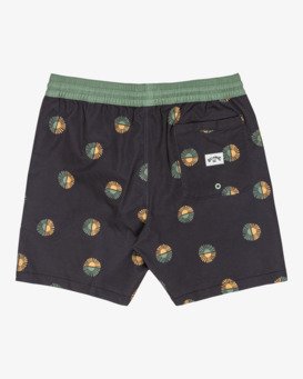 billabong, Sundays 17"- Layback Swim Shorts for Men, BLACK (blk) Sundays 17"- Layback Swim Shorts for Men  EBYJV00146