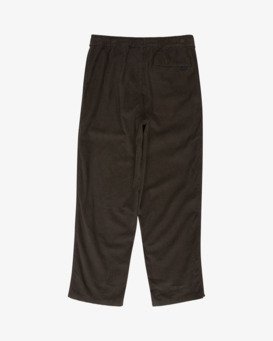 billabong, Larry Cord - Pantalon en velours côtelé à taille élastiquée pour Homme, RAVEN (rav) Larry Cord - Elasticated Waist Corduroy Trousers for Men  EBYNP00111