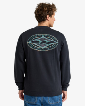 billabong, Foundation Cr - Sweatshirt for Men, BLACK (blk) Foundation Cr - Sweatshirt for Men  EBYSF00170