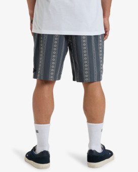 billabong, Larry 20" - Elastic Waist Walkshorts for Men, GRAPHITE INDIGO (ksh0) Larry 20" - Elastic Waist Walkshorts for Men  EBYWS00118