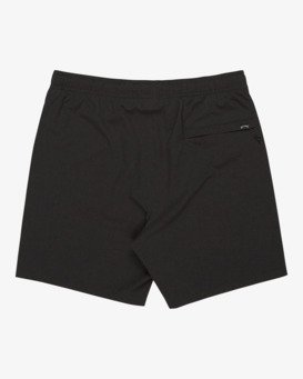 billabong, Surftrek Elastic Perf 17" - Elastic Waist Walkshorts for Men, BLACK (blk) Surftrek Elastic Perf 17" - Elastic Waist Walkshorts for Men  EBYWS00119
