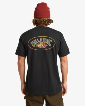billabong, Orbit Arch - T-Shirt à manches courtes pour Homme, BLACK (blk) Orbit Arch - Short Sleeve T-Shirt for Men  EBYZT00359