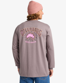 billabong, Origin - Longsleeve für Männer, DUSTY PURPLE (sny0) Origin - Long Sleeve T-Shirt for Men  EBYZT00370