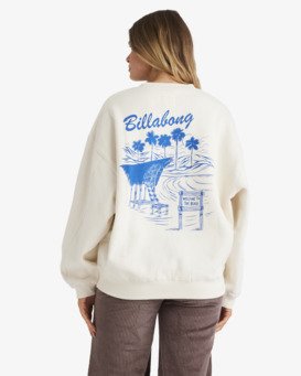 billabong, Such A Vibe Kendall - Oberteil mit Rundhalsausschnitt für Frauen, SALT CRYSTAL (scs) Such A Vibe Kendall - Crew Neck Sweatshirt for Women  UBJFT00298