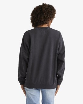 billabong, Focus Tour Venice - Haut col rond pour Femme, OFF BLACK (ofb) Focus Tour Venice - Crew Neck Sweatshirt for Women  UBJFT00310