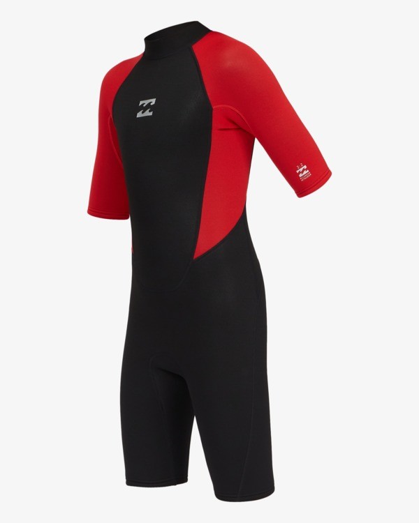 0 2/2mm Intruder - Back Zip Wetsuit for Boys 8 - 14 Red 042B19BIP0 Billabong