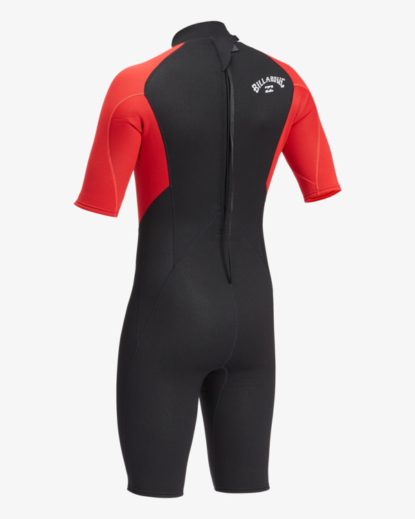 6 Intruder 2/2mm - Back Zip Springsuit for Men Red 042M19BIP0 Billabong