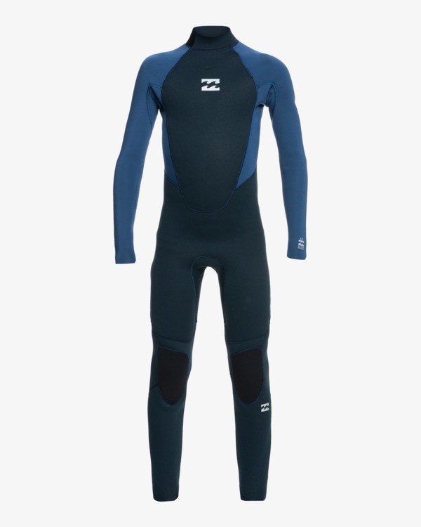 0 Intruder 4/3mm - Back Zip Wetsuit for Boys 8 - 14 Blue 044B18BIP0 Billabong