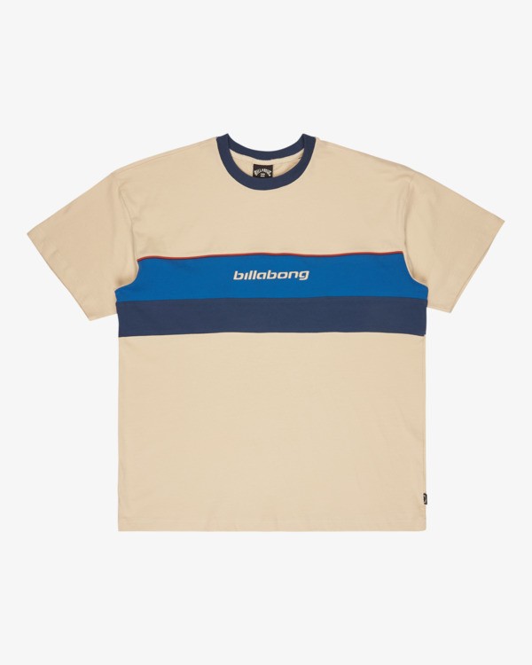 7 Simulator - Boxy T-Shirt for Men Beige 24A011601 Billabong