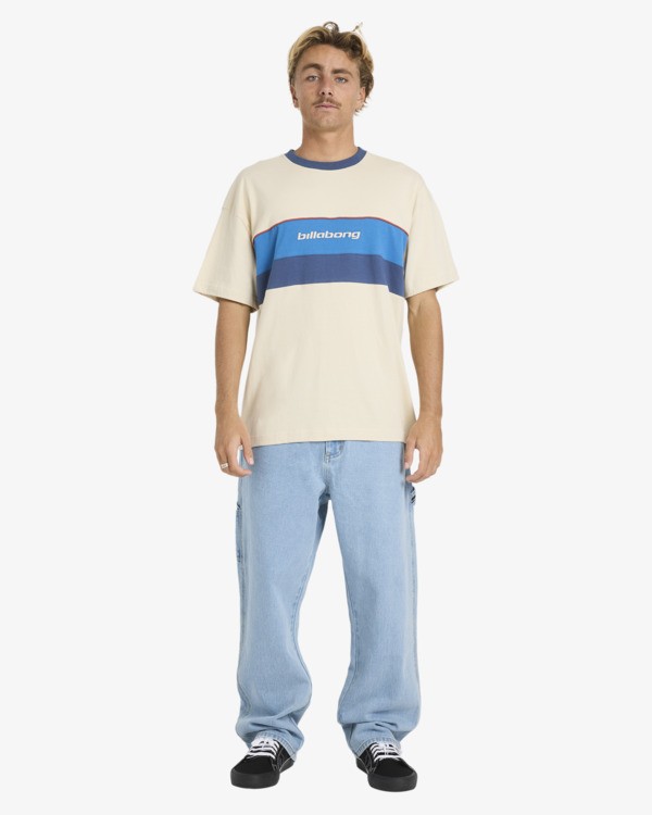 2 Simulator - Boxy T-Shirt for Men Beige 24A011601 Billabong