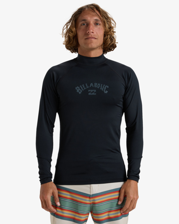 0 Arch - Long Sleeves UPF 50 Surf T-Shirt for Men Black 24A031507 Billabong