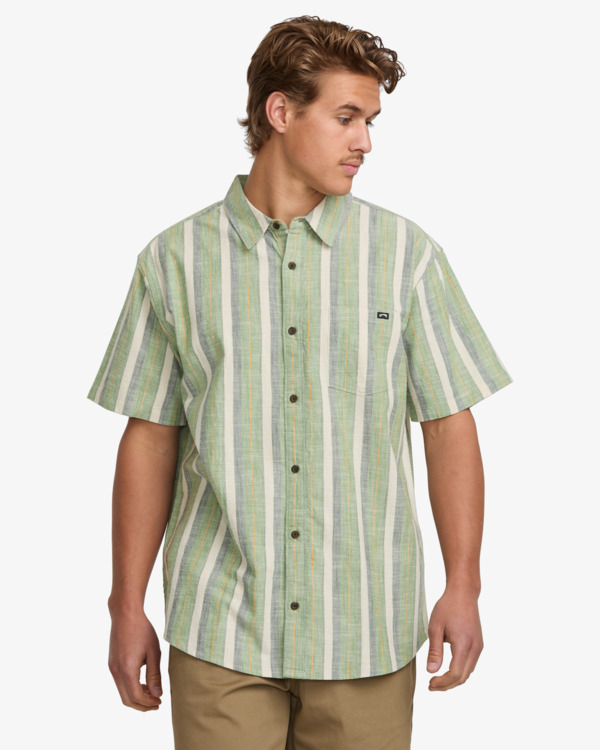 0 All Day - Short Sleeves Shirt for Men Green 24A041503 Billabong