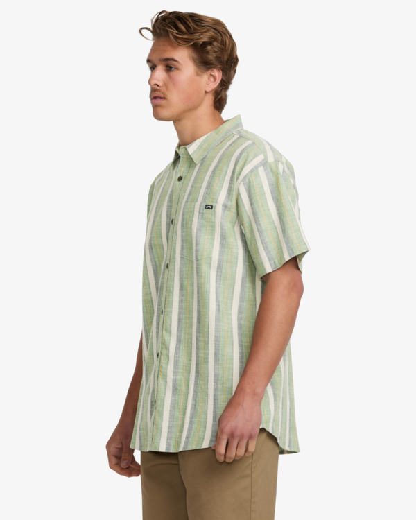 3 All Day - Short Sleeves Shirt for Men Green 24A041503 Billabong